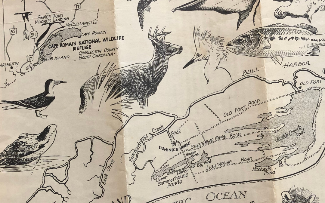 Bulls Island Map, Cape Romain National Wildlife Refuge