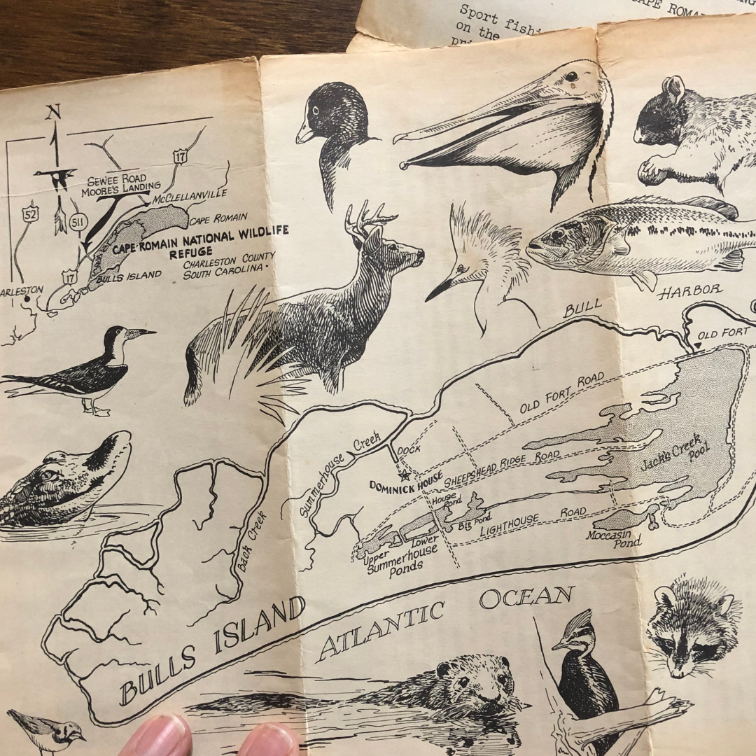 Bulls Island Map, Cape Romain National Wildlife Refuge