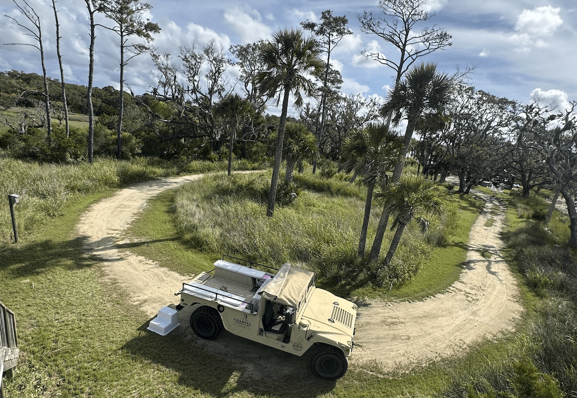 Humvee Backwoods Safari Tour Kiawah River, Kiawah Island, Dolphin Tours, Charleston tours