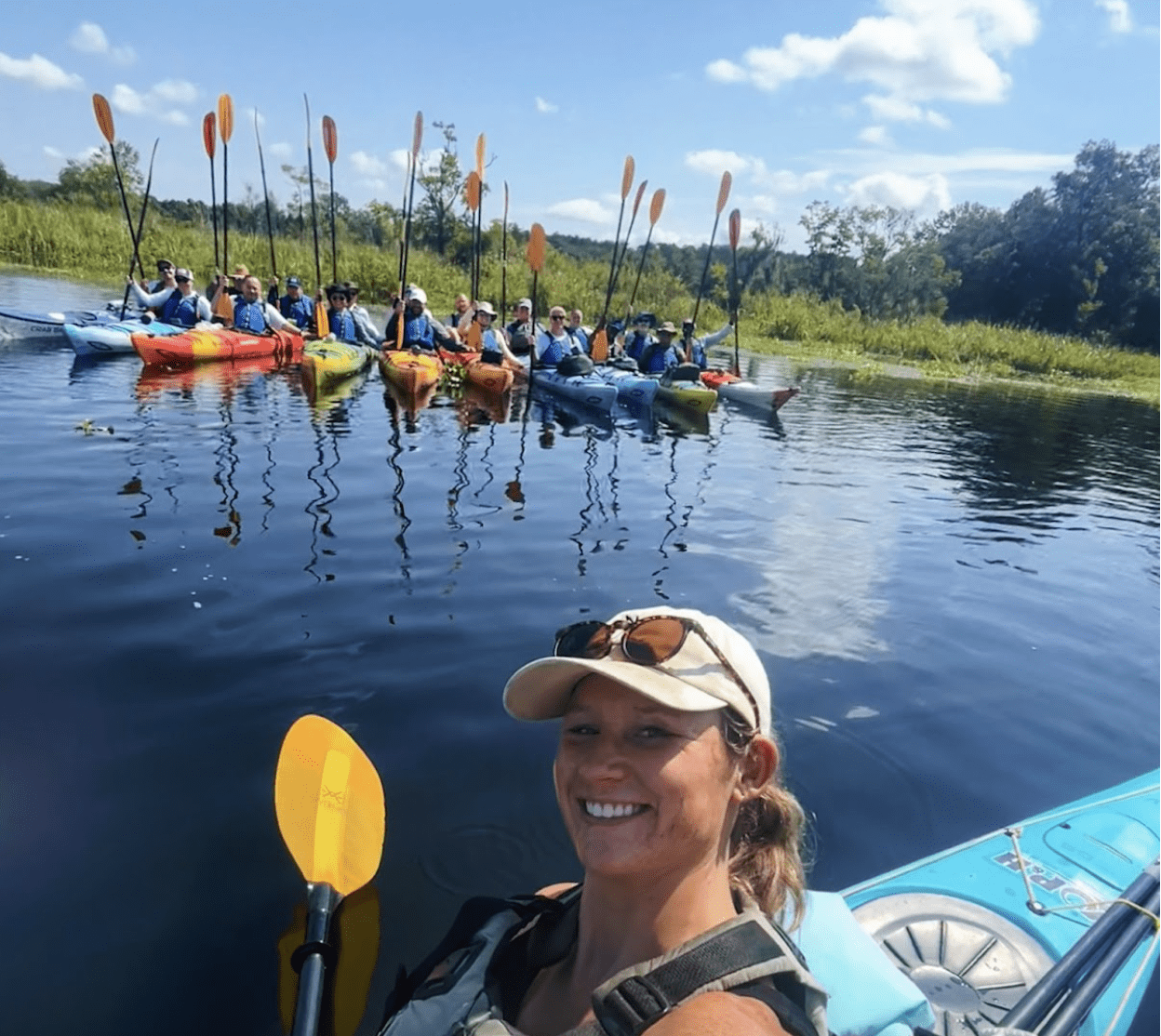 Coastal Warriors with Coastal Expeditions Foundation on Huger Creek Kayaking with Coastal Warriors on Huger Creek with the Coastal Expeditions Foundation